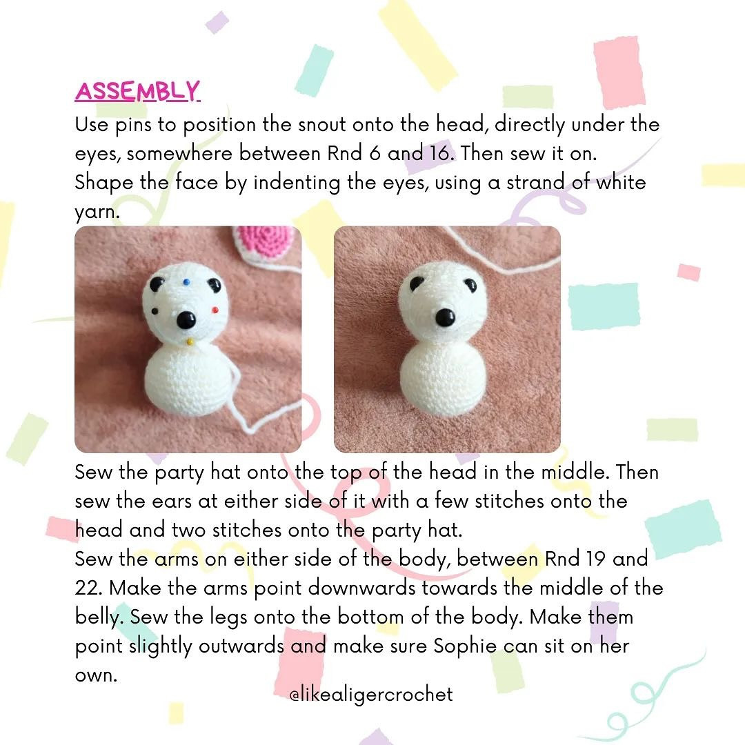 Free Crochet Pattern: Sophie the Party Mouse
