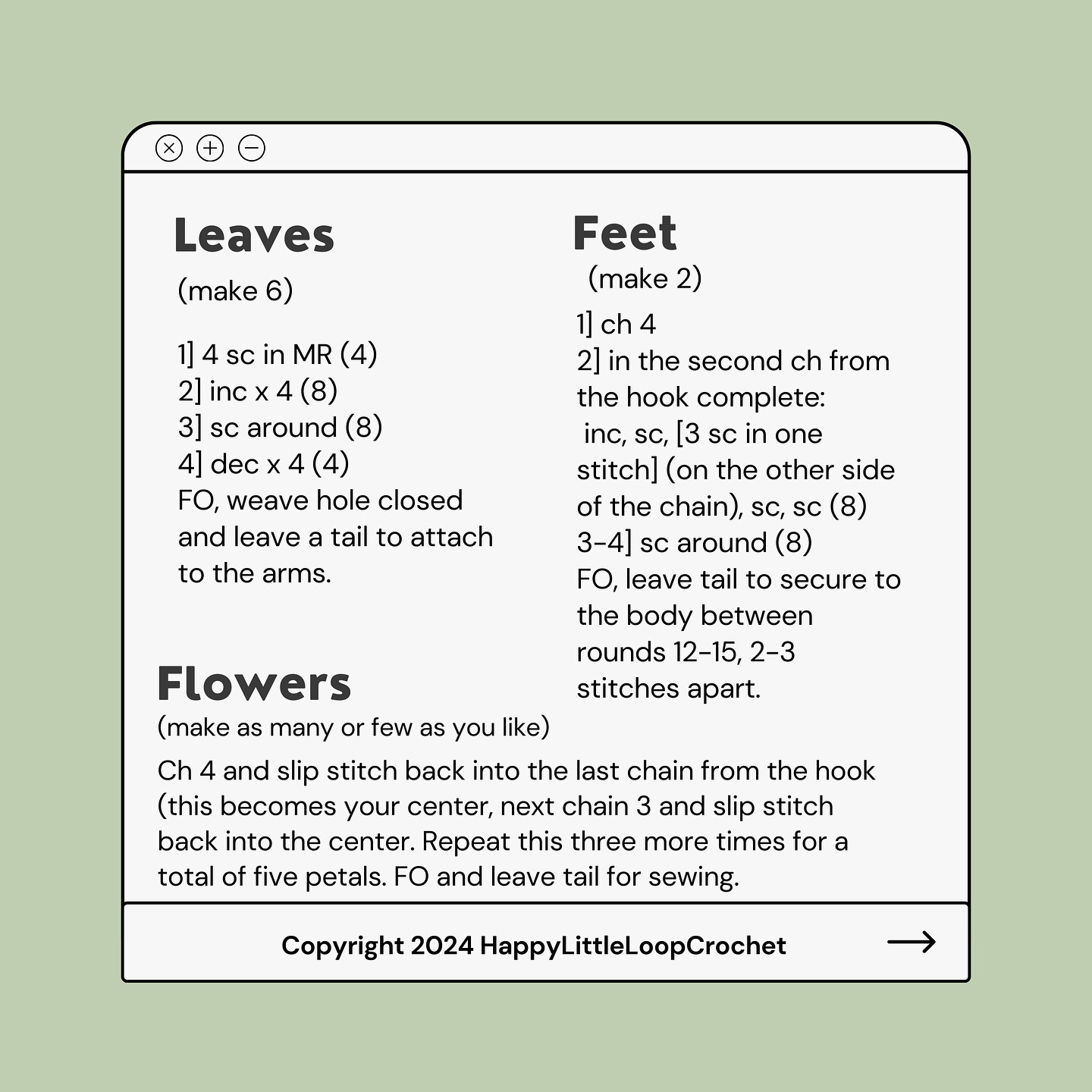 Free Crochet Pattern: Springtime Sudowoodo