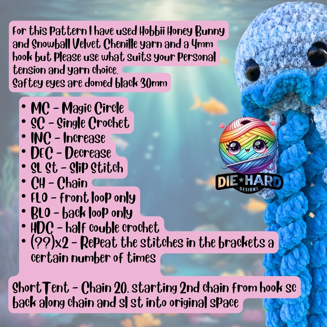 Free Crochet Pattern: Squishy Hanging Jellyfish