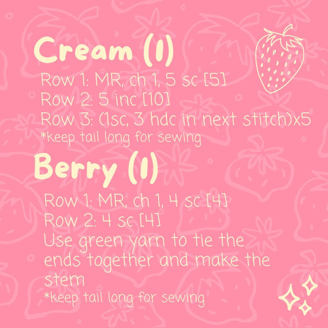 Free Crochet Pattern: Strawberry Tart