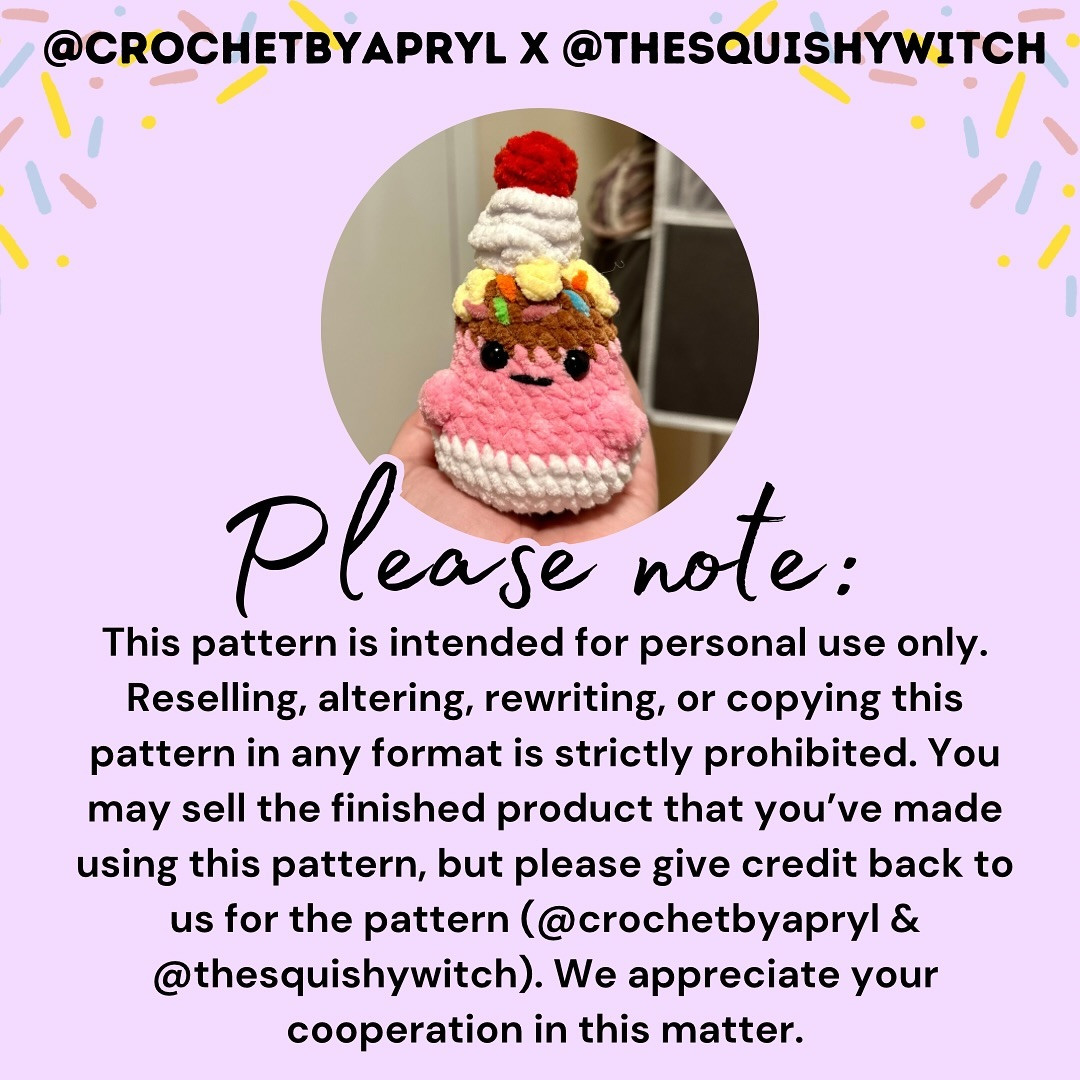 Free Crochet Pattern: Sundae Spud Amigurumi