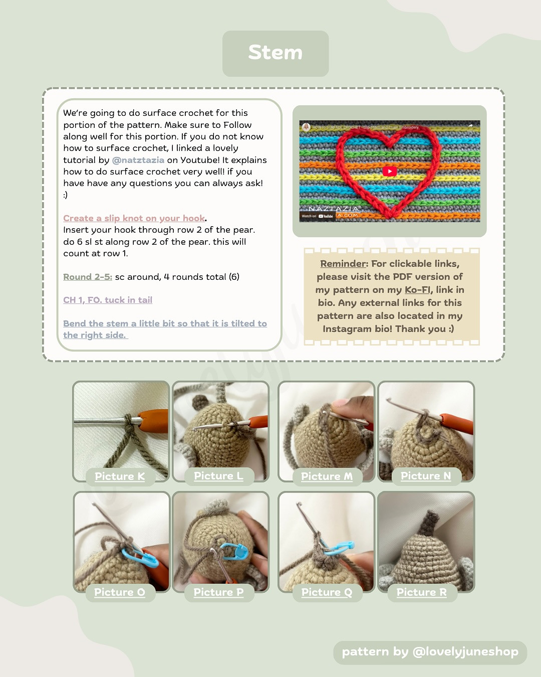Free Crochet Pattern: Swinging Pear Amigurumi Friends