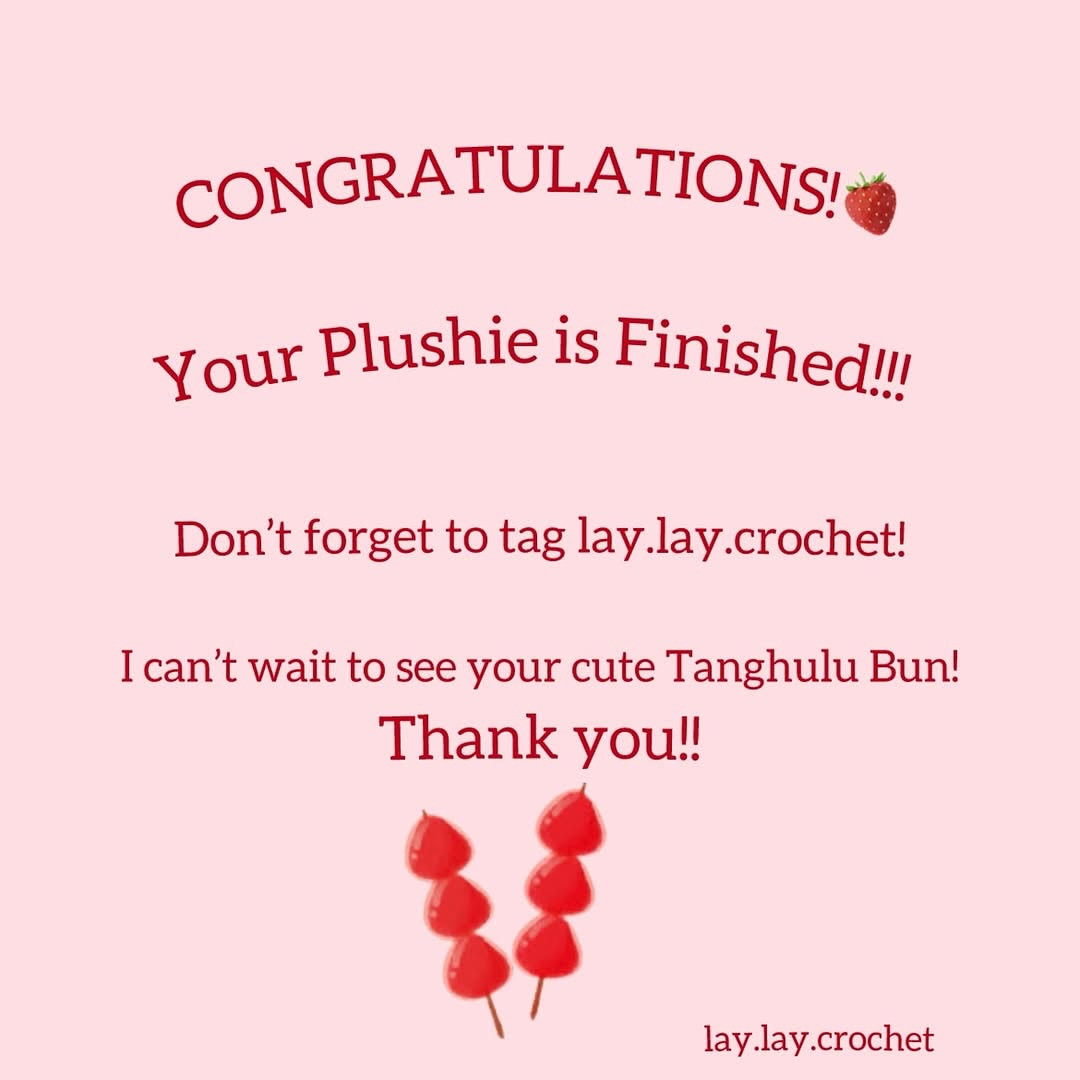 Free Crochet Pattern: Tanghulu Bun Bunny