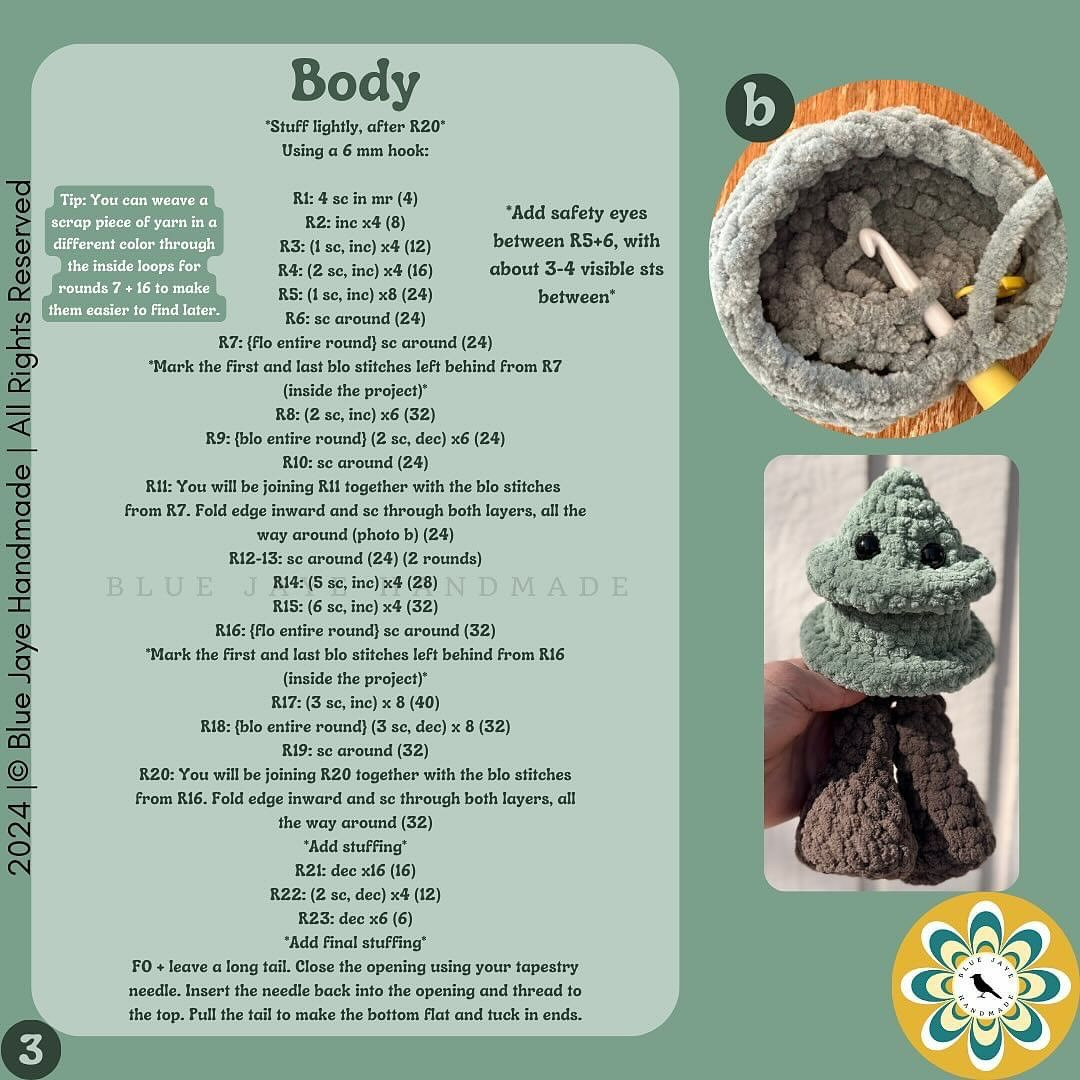 Free Crochet Pattern: Timber the Tree Amigurumi