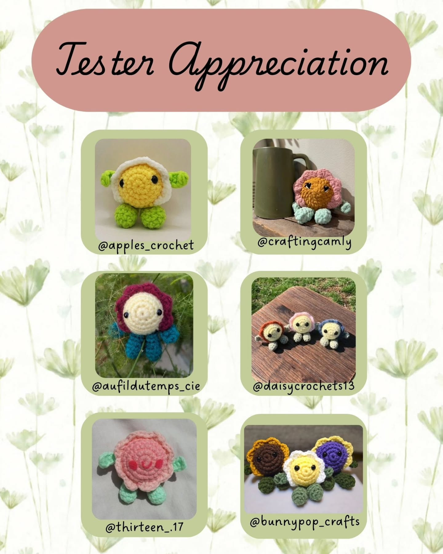 Free Crochet Pattern: Tiny Flor Pal Amigurumi