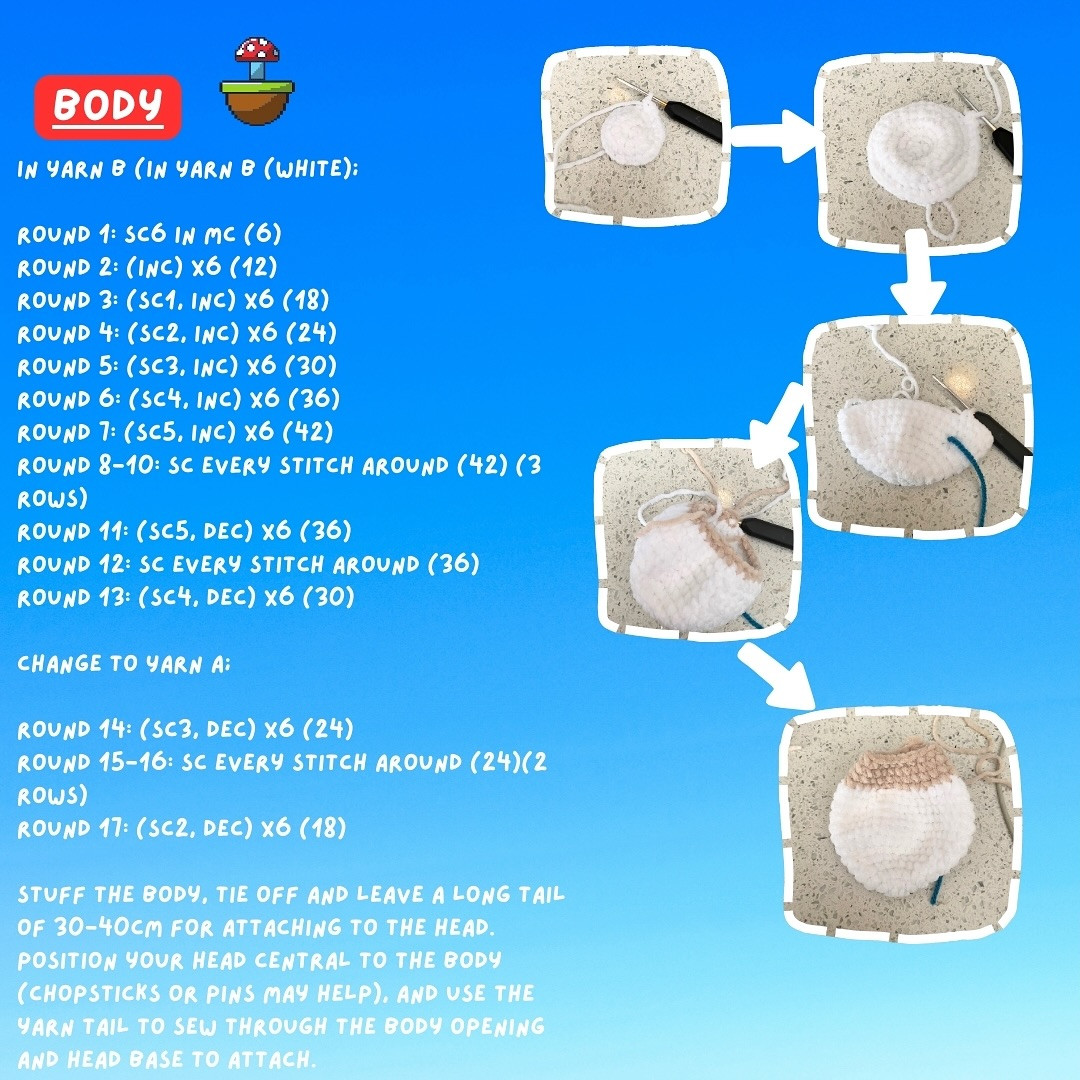 Free Crochet Pattern: Toad Mushroom Man