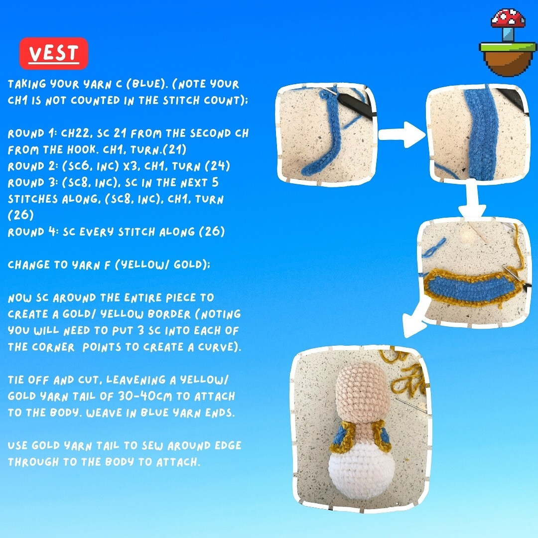 Free Crochet Pattern: Toad Mushroom Man