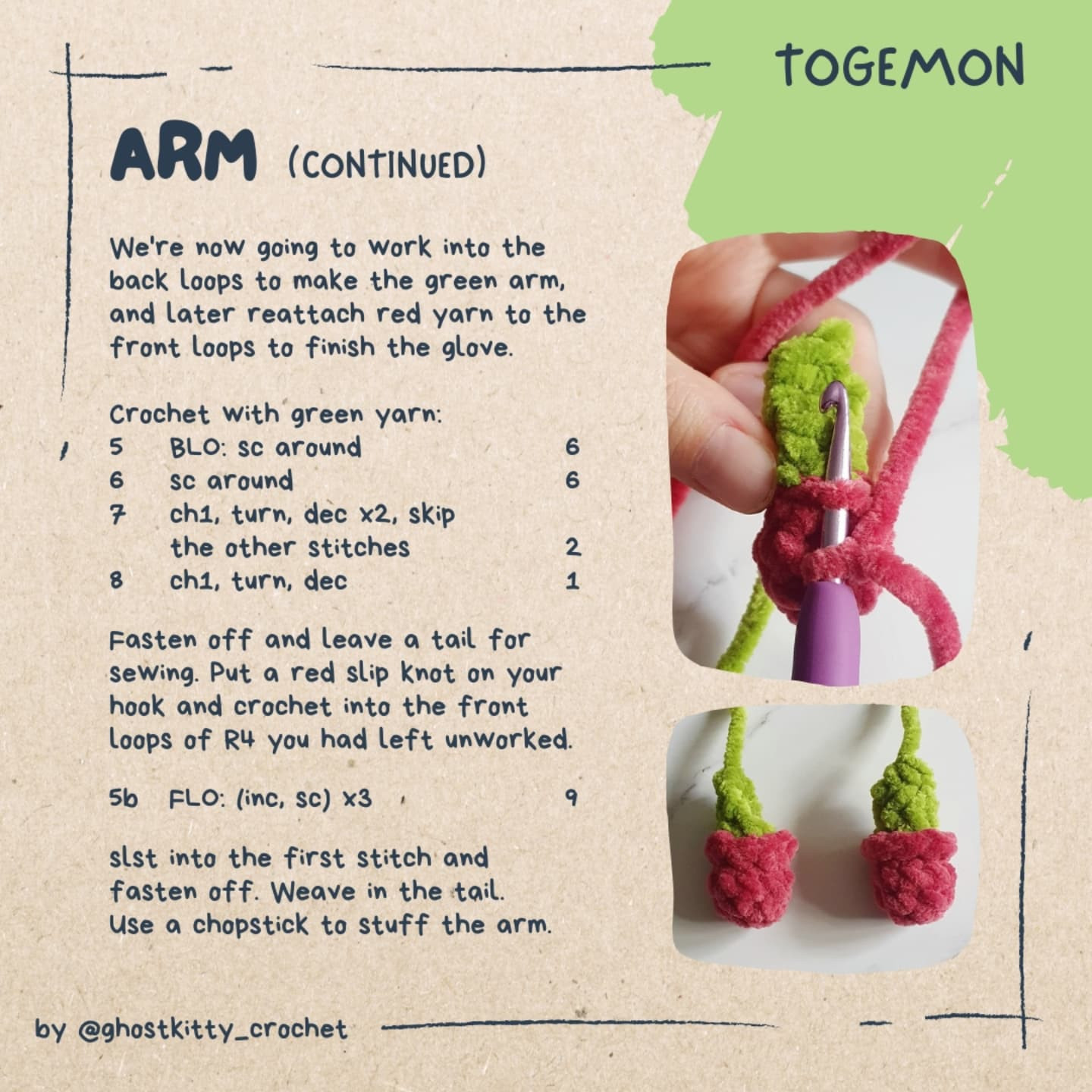 Free Crochet Pattern: Togemon in a Pot