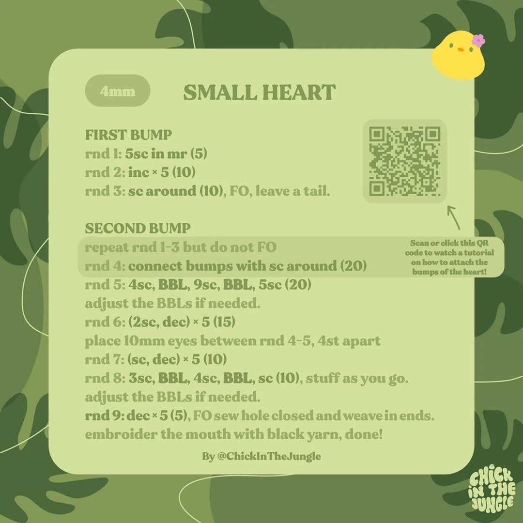 Free Crochet Pattern: Two Hearts on a Swing