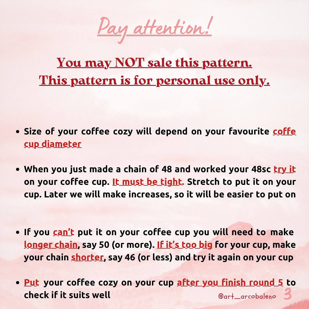 Free Crochet Pattern: Valentine's Coffee Cozy Valentine's