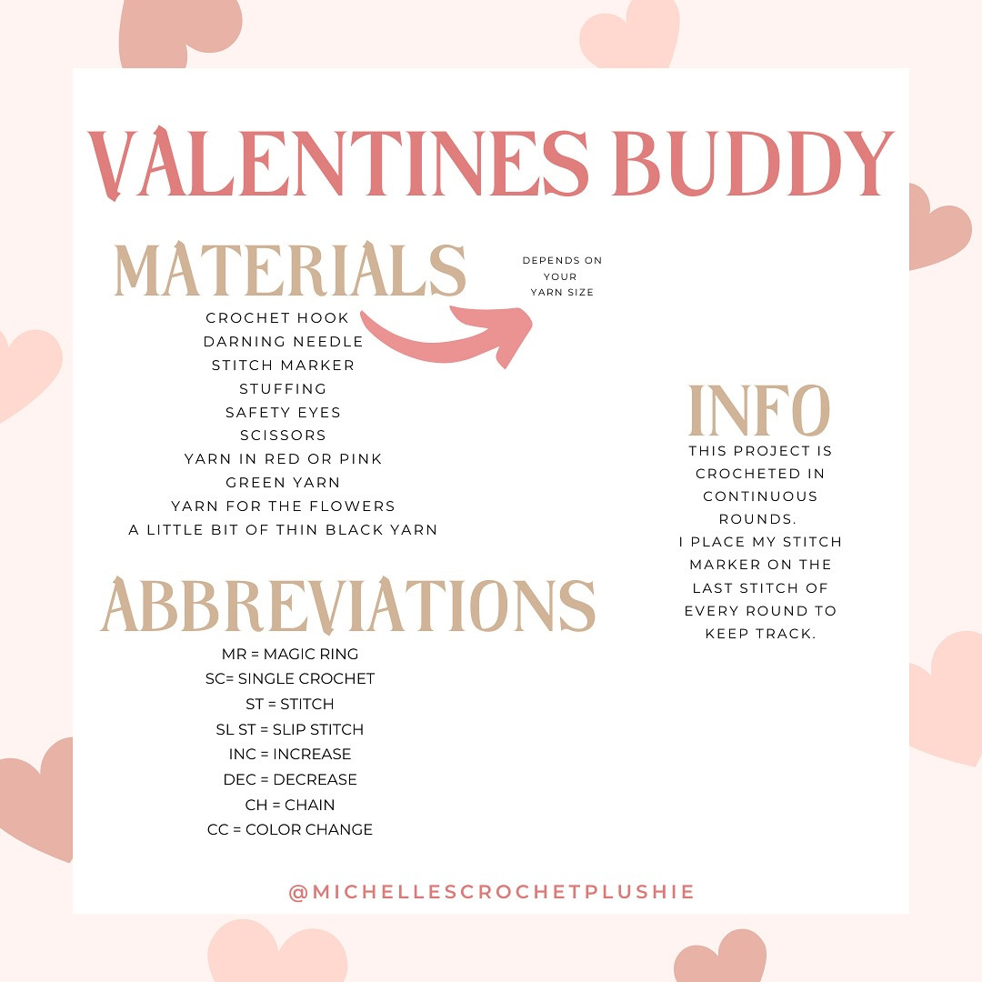 Free Crochet Pattern: Valentine's Day Heart Buddy