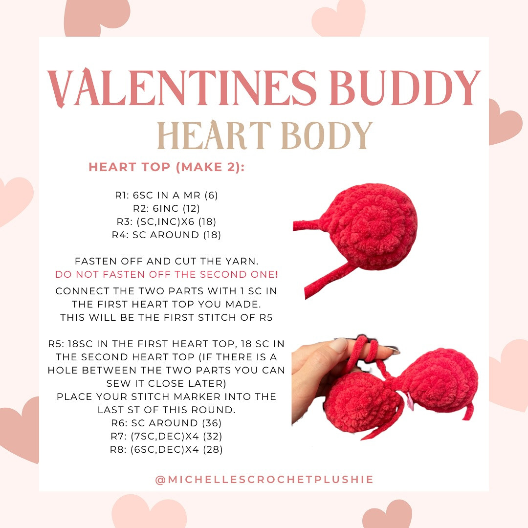 Free Crochet Pattern: Valentine's Day Heart Buddy