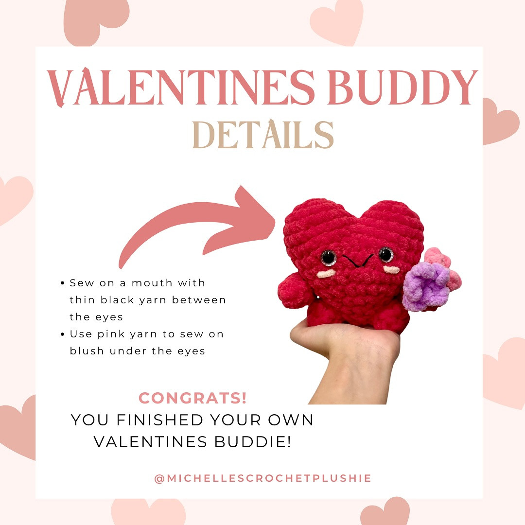 Free Crochet Pattern: Valentine's Day Heart Buddy