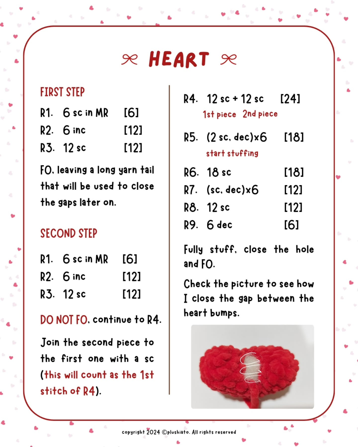 Free Crochet Pattern: Valentine's Day Winter Bears