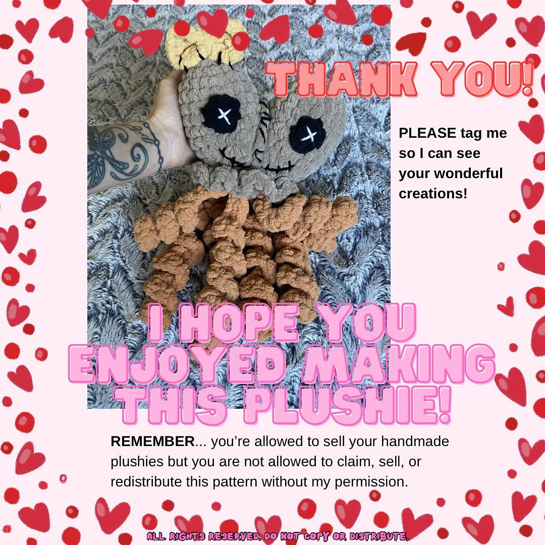 Free Crochet Pattern: Valentine's Jellyfish Amigurumi