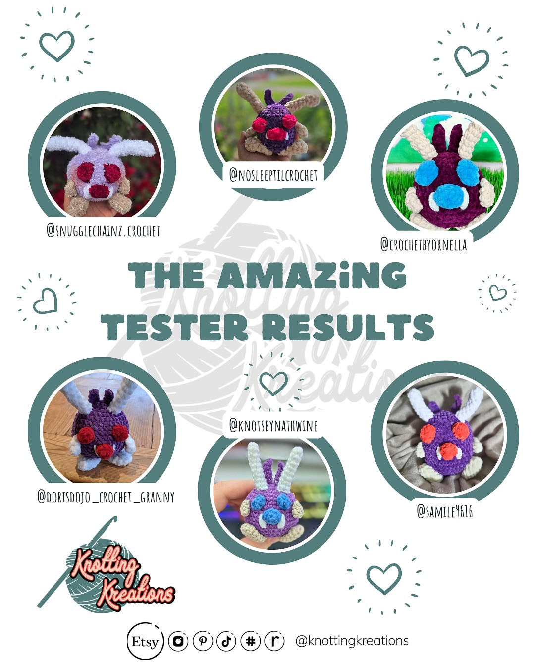 Free Crochet Pattern: Venonat Amigurumi