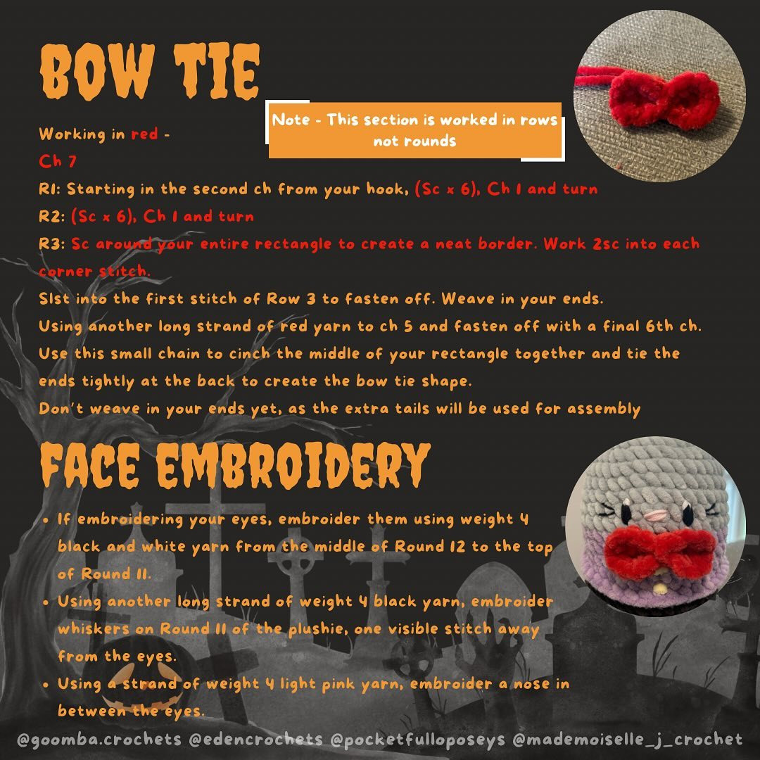 Free Crochet Pattern: Vlad the Vampire Cat Amigurumi