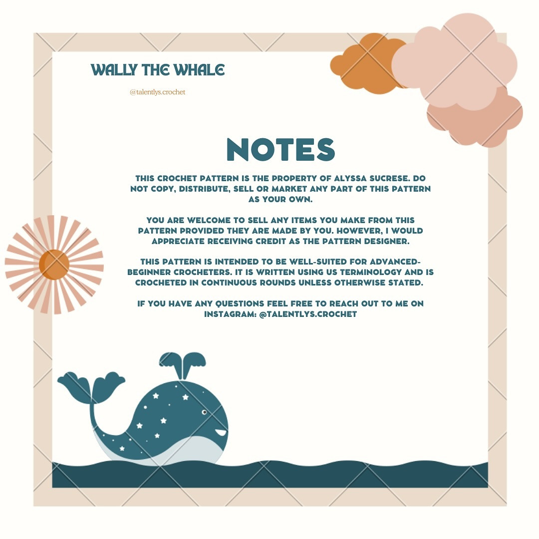 Free Crochet Pattern: Wally the Whale