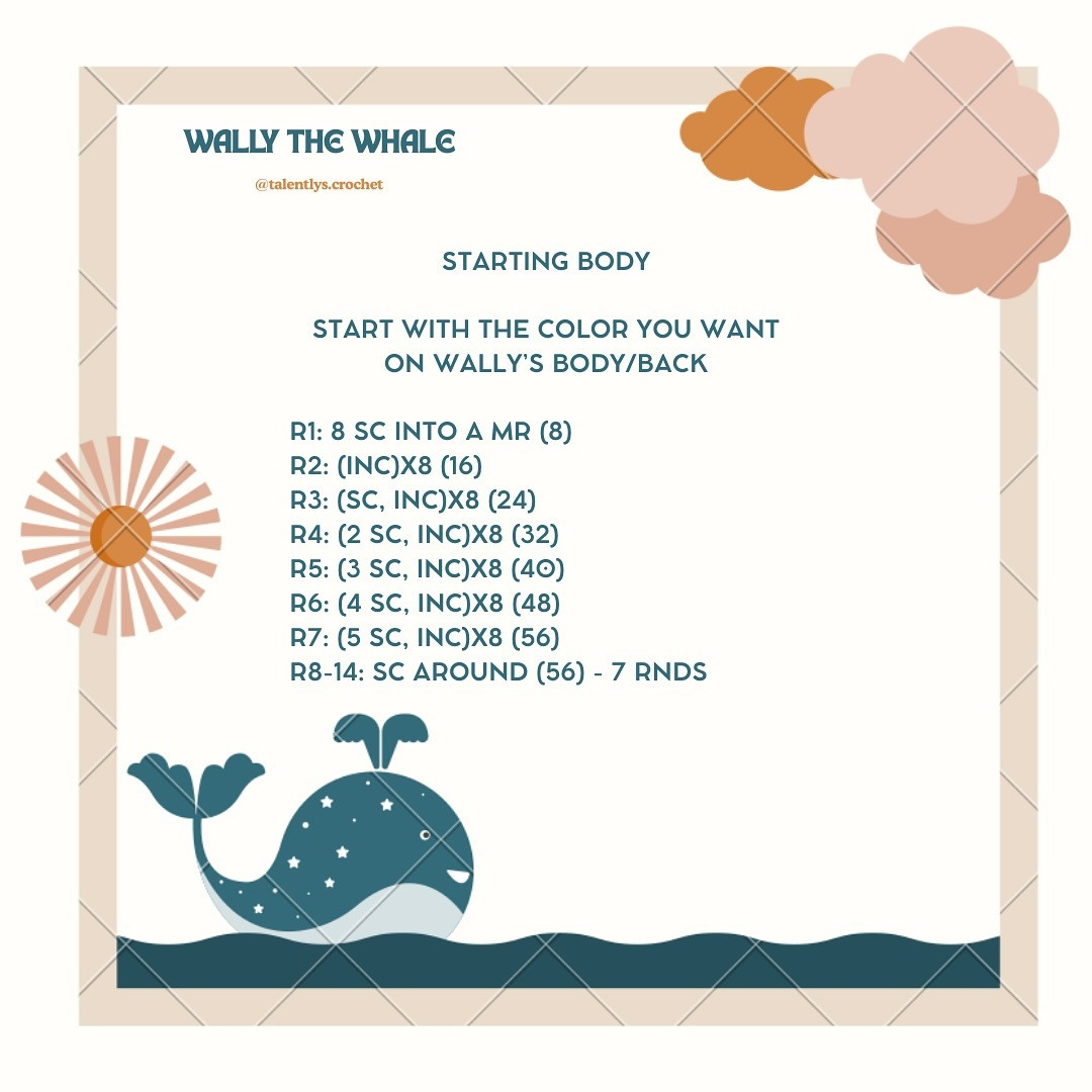 Free Crochet Pattern: Wally the Whale
