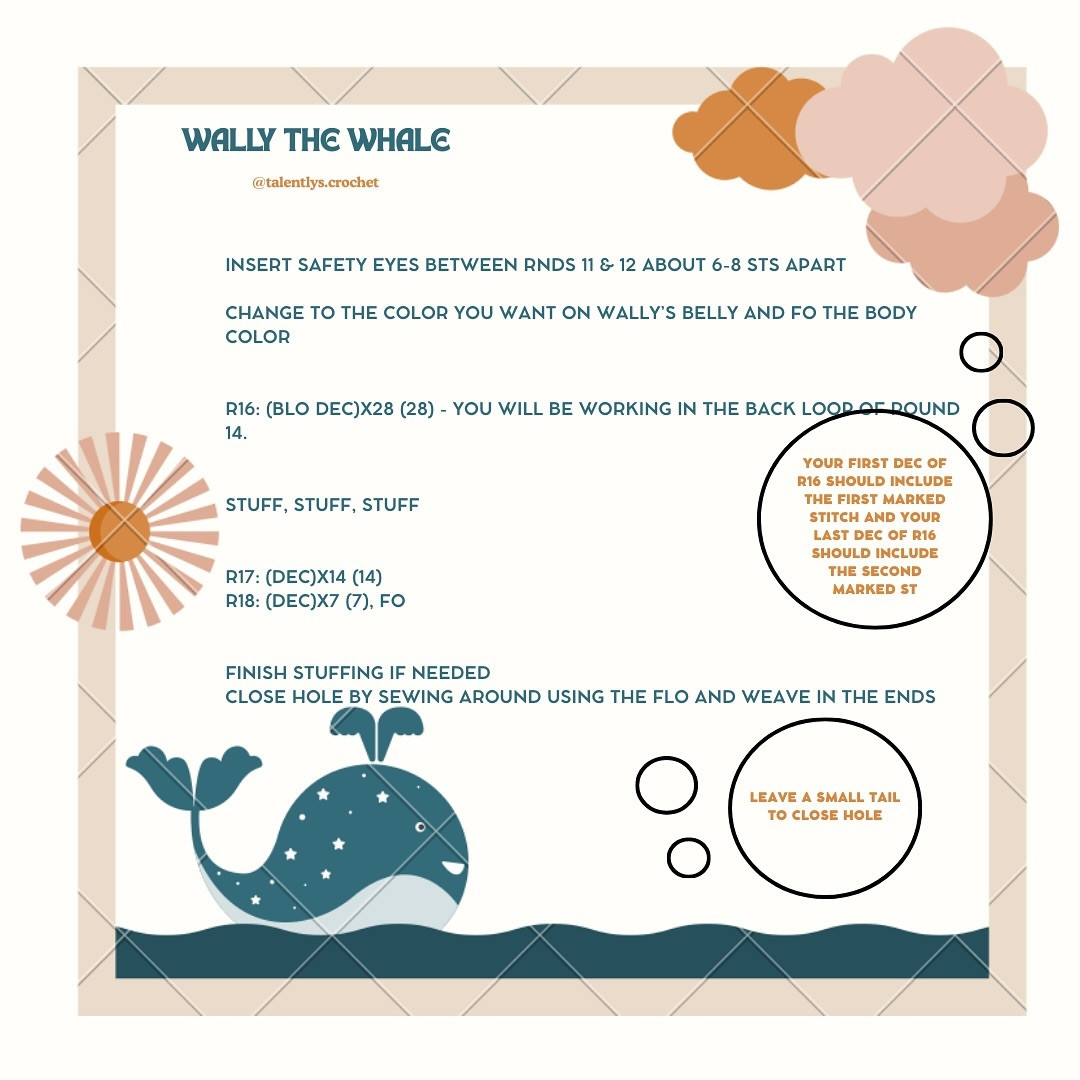 Free Crochet Pattern: Wally the Whale
