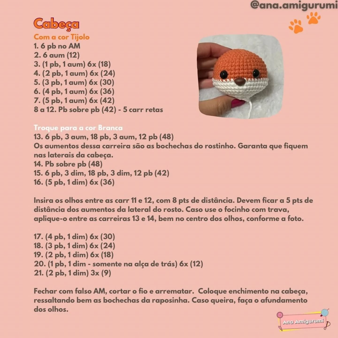 Free Crochet Pattern: Wendy the Fox Amigurumi