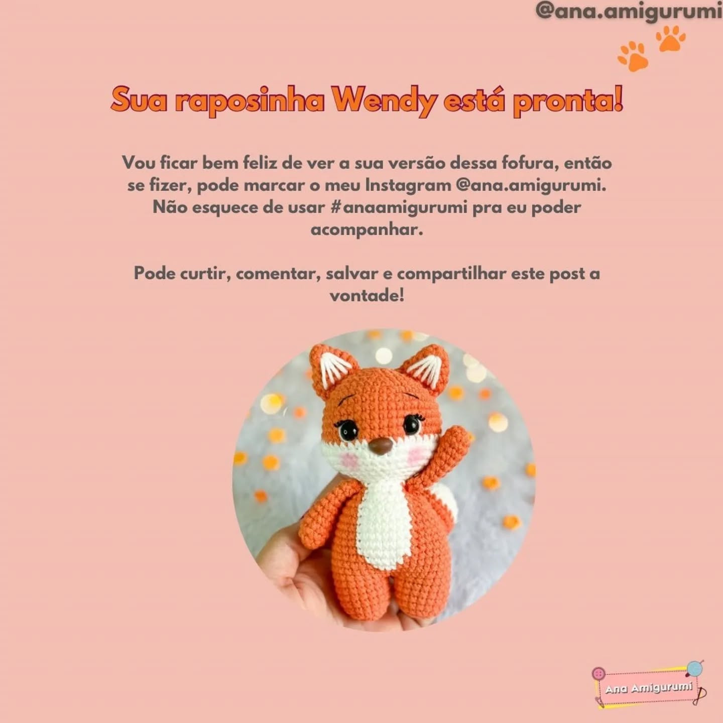 Free Crochet Pattern: Wendy the Fox Amigurumi