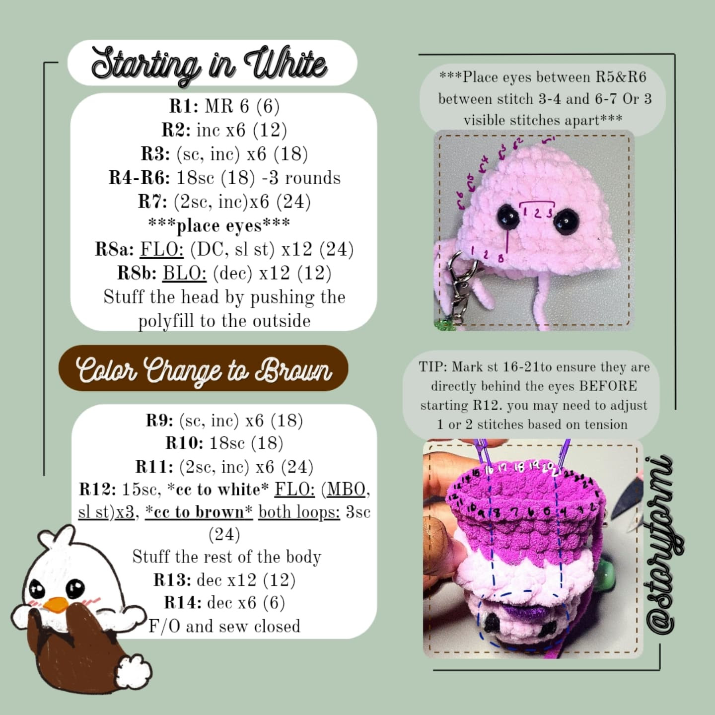 Free Crochet Pattern: Willis the Little Eagle