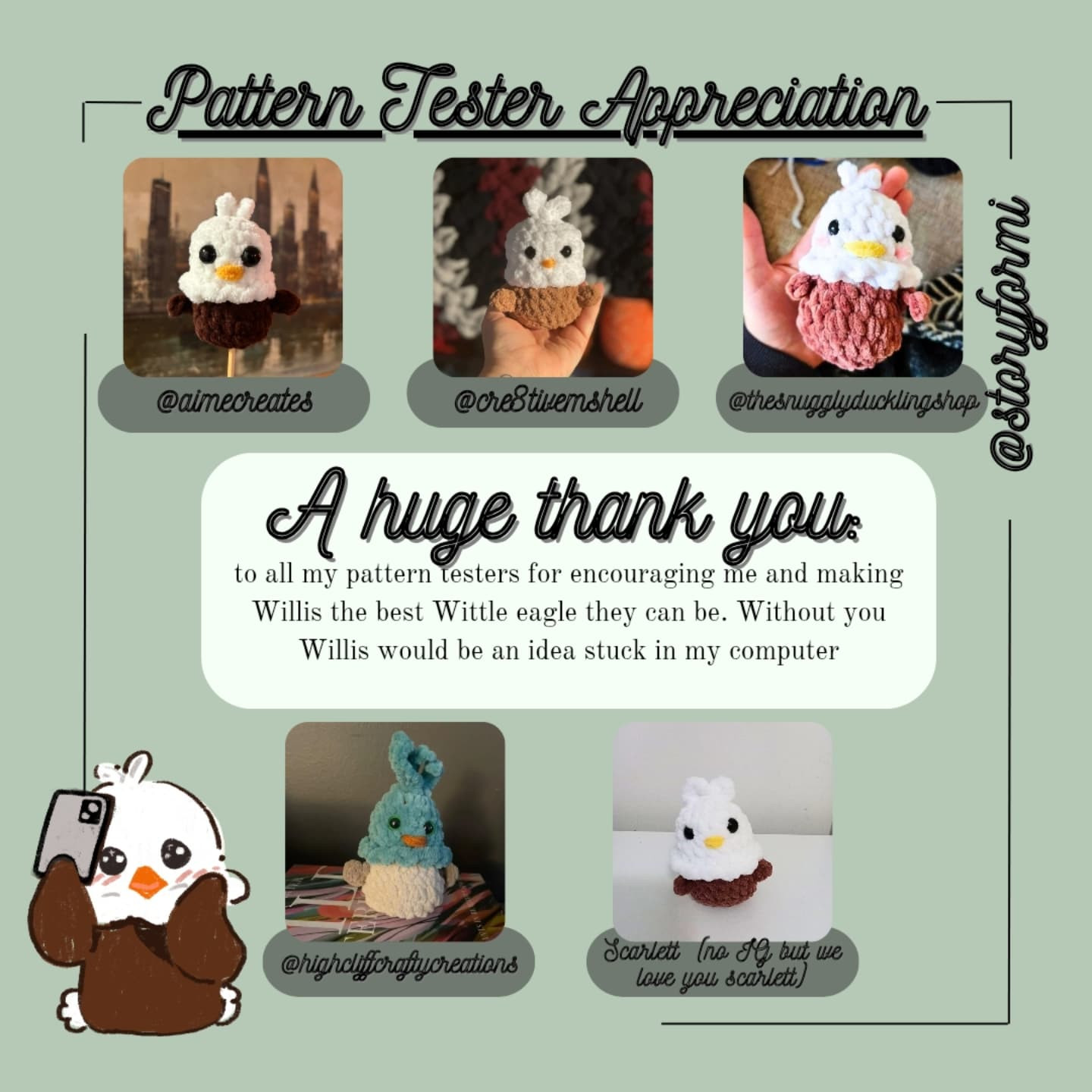Free Crochet Pattern: Willis the Little Eagle