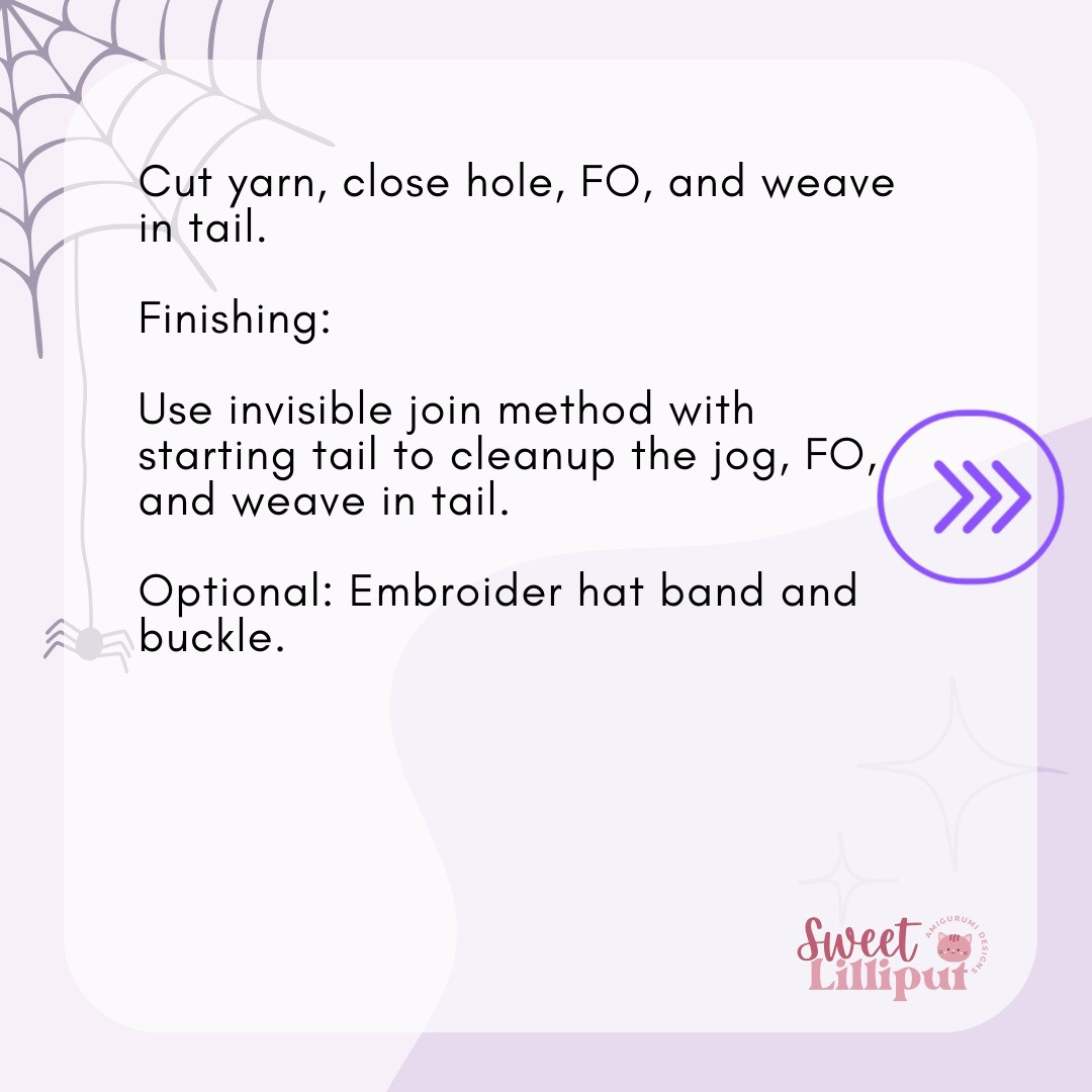 Free Crochet Pattern: Witch's Hat