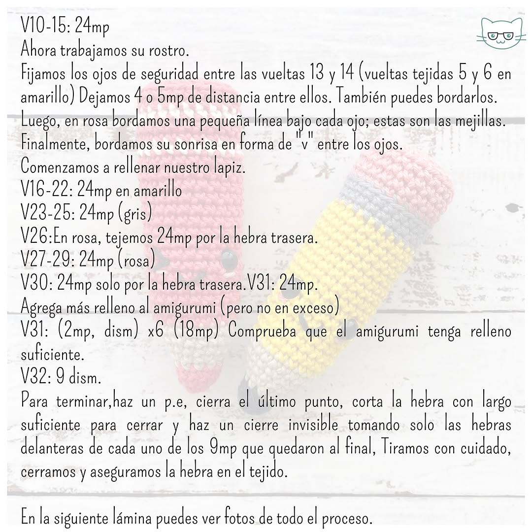 Free Crochet Pencil Pattern for Teacher's Day