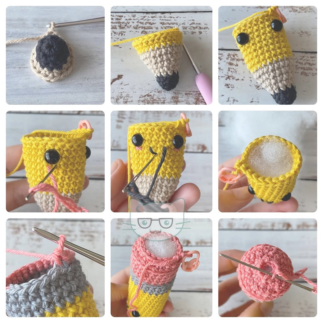 Free Crochet Pencil Pattern for Teacher's Day