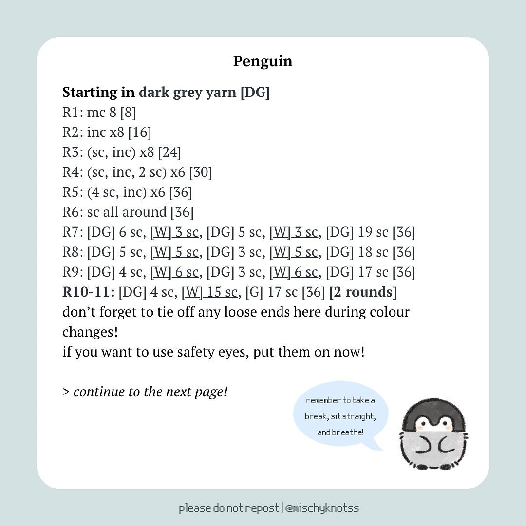 Free Crochet Penguin Pattern!