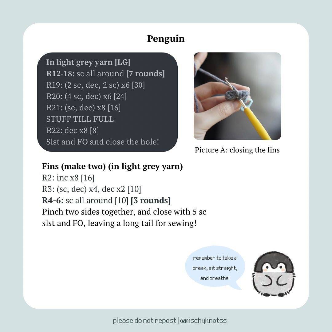 Free Crochet Penguin Pattern!