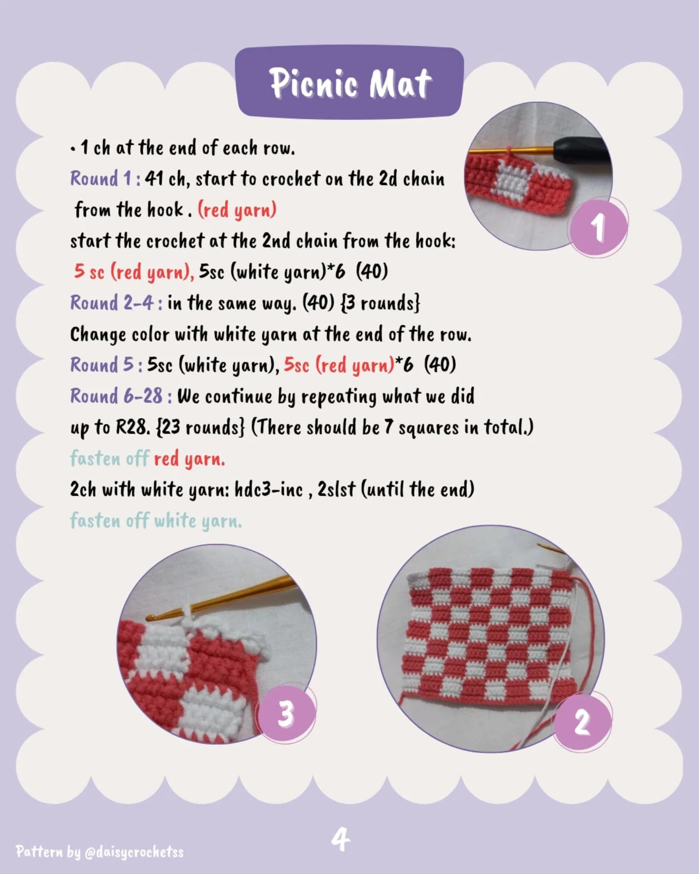 FREE Crochet Picnic Bear Pattern