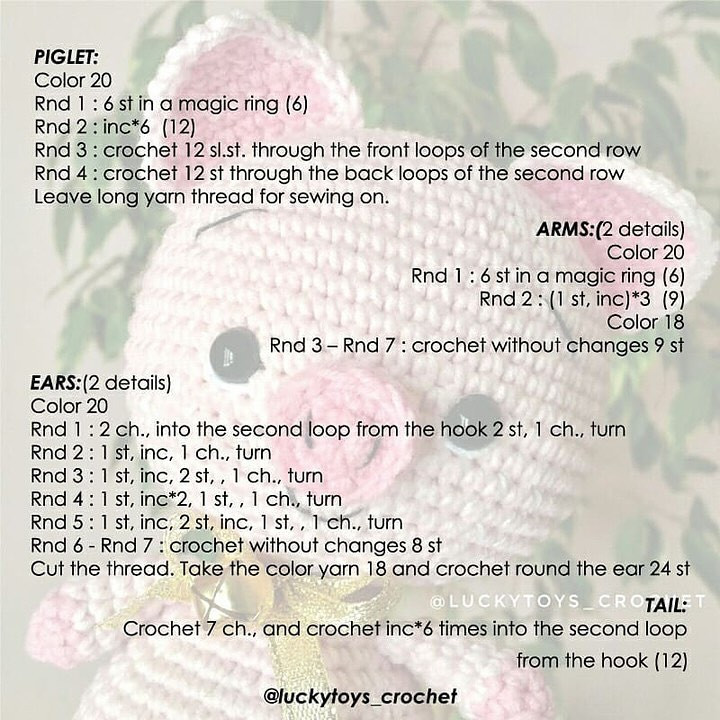 Free Crochet Pig Pattern: Adorable Amigurumi!