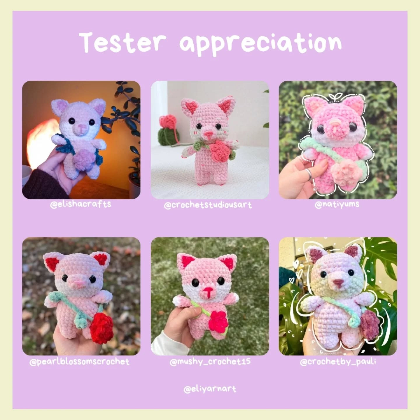 Free Crochet Pig Pattern: Tester Appreciation