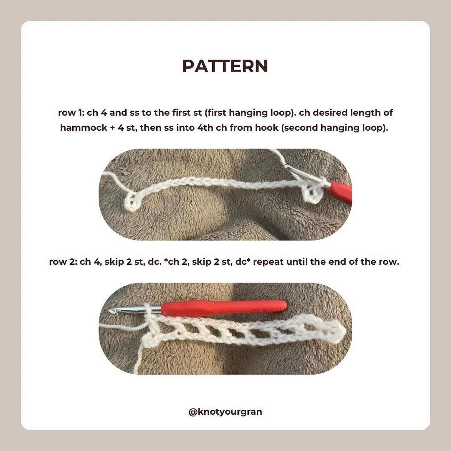 Free Crochet Plushie Hammock Pattern!