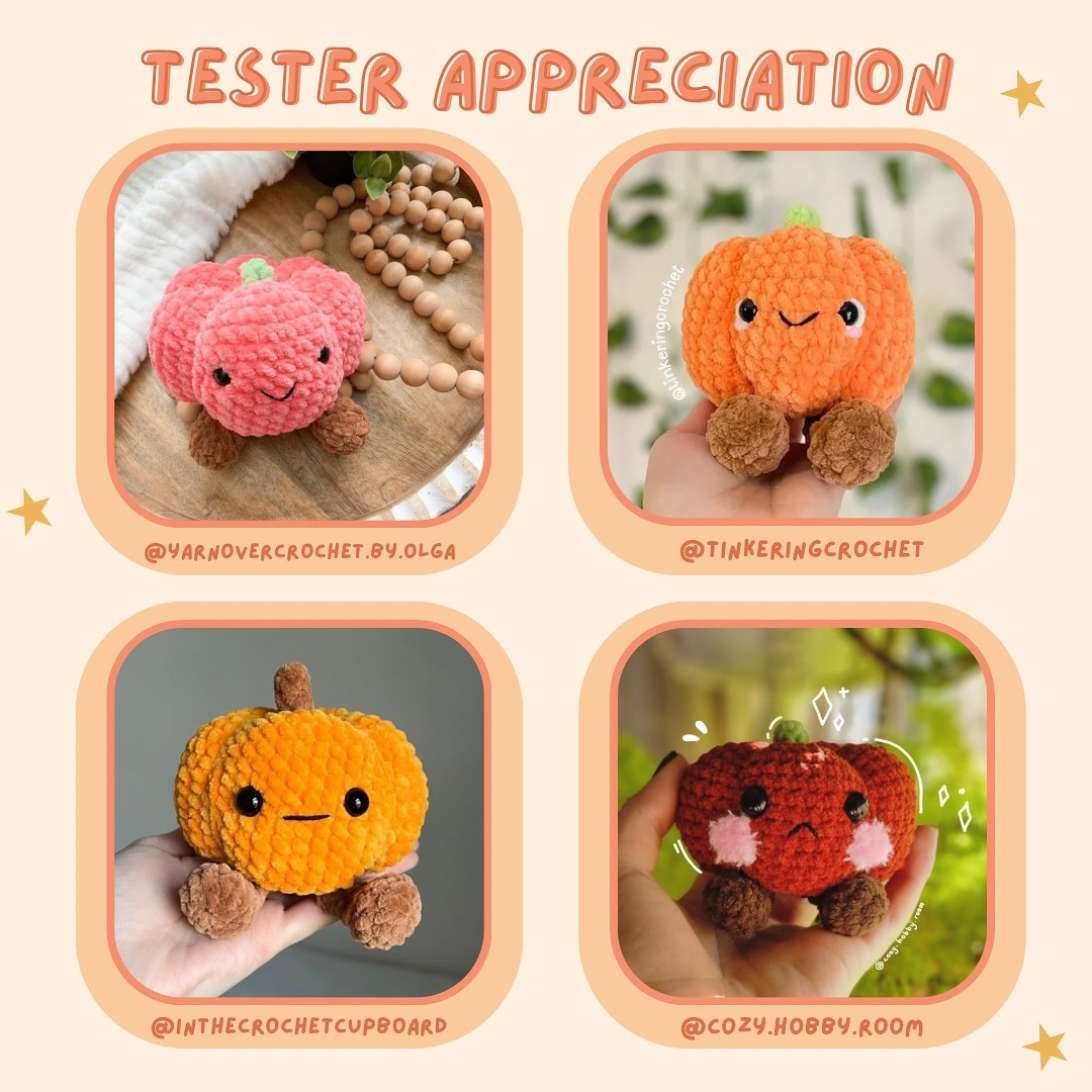Free Crochet Pumpkin Jellycat Pattern (No Sew)