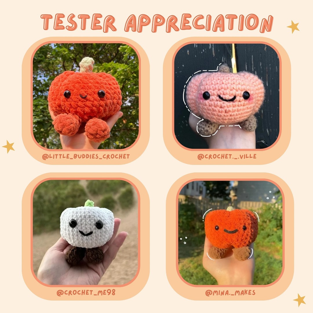 Free Crochet Pumpkin Jellycat Pattern (No Sew)