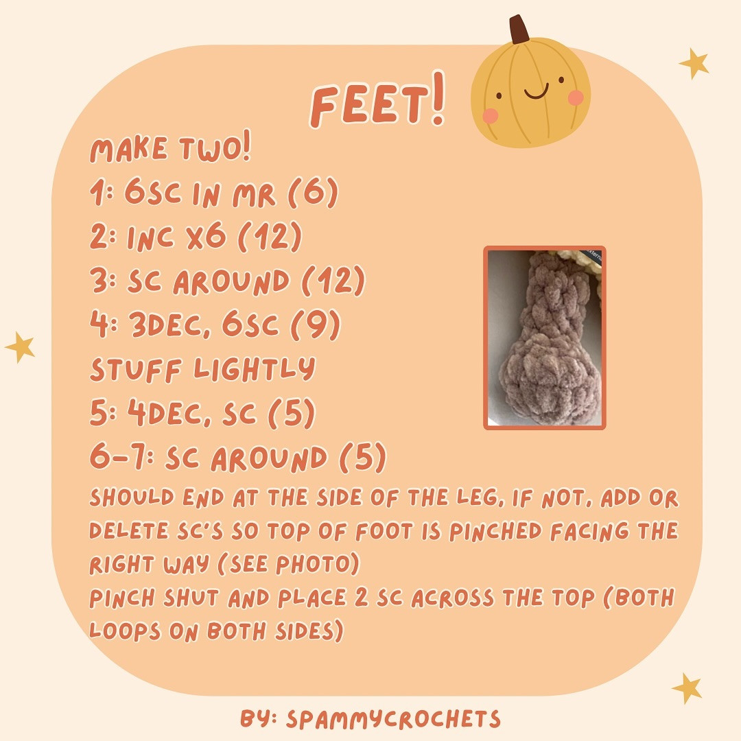 Free Crochet Pumpkin Jellycat Pattern (No Sew)