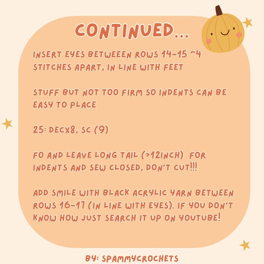 Free Crochet Pumpkin Jellycat Pattern (No Sew)