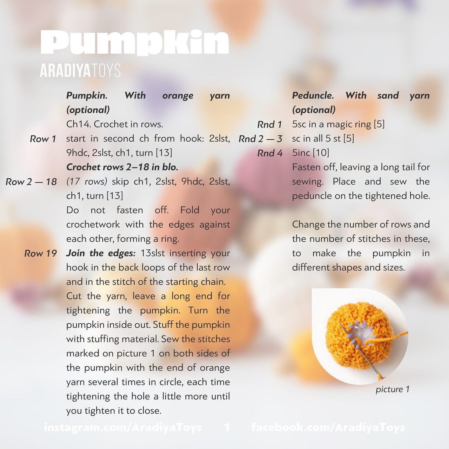 Free Crochet Pumpkin Pattern: Adorable Autumn Decor