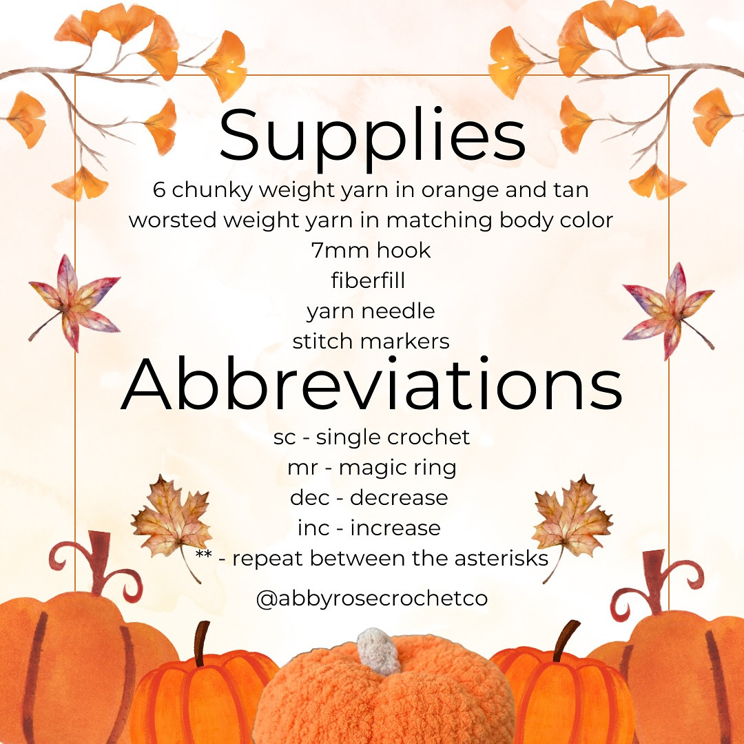 Free Crochet Pumpkin Pattern Chart pumpkin