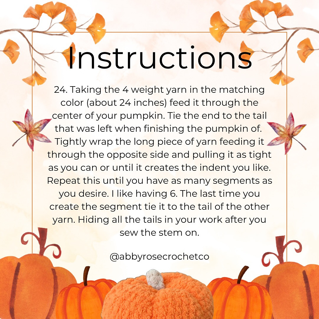 Free Crochet Pumpkin Pattern Chart pumpkin