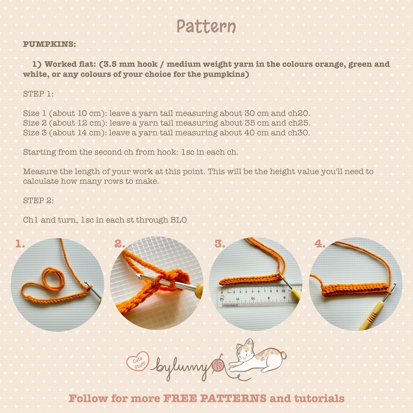 Free Crochet Pumpkin Pattern: Two Ways, Three Sizes