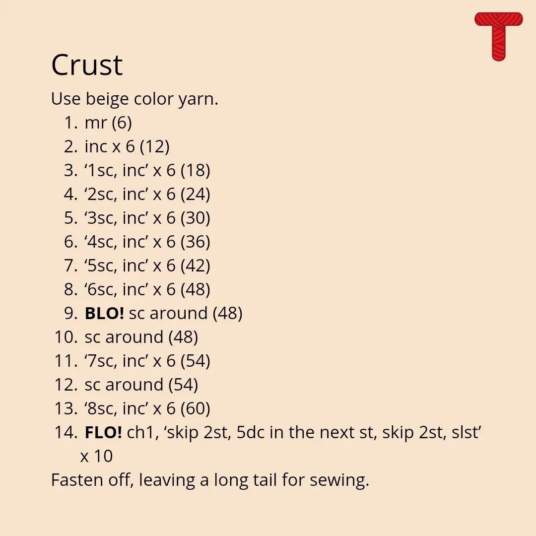 Free Crochet Pumpkin Pie Pattern