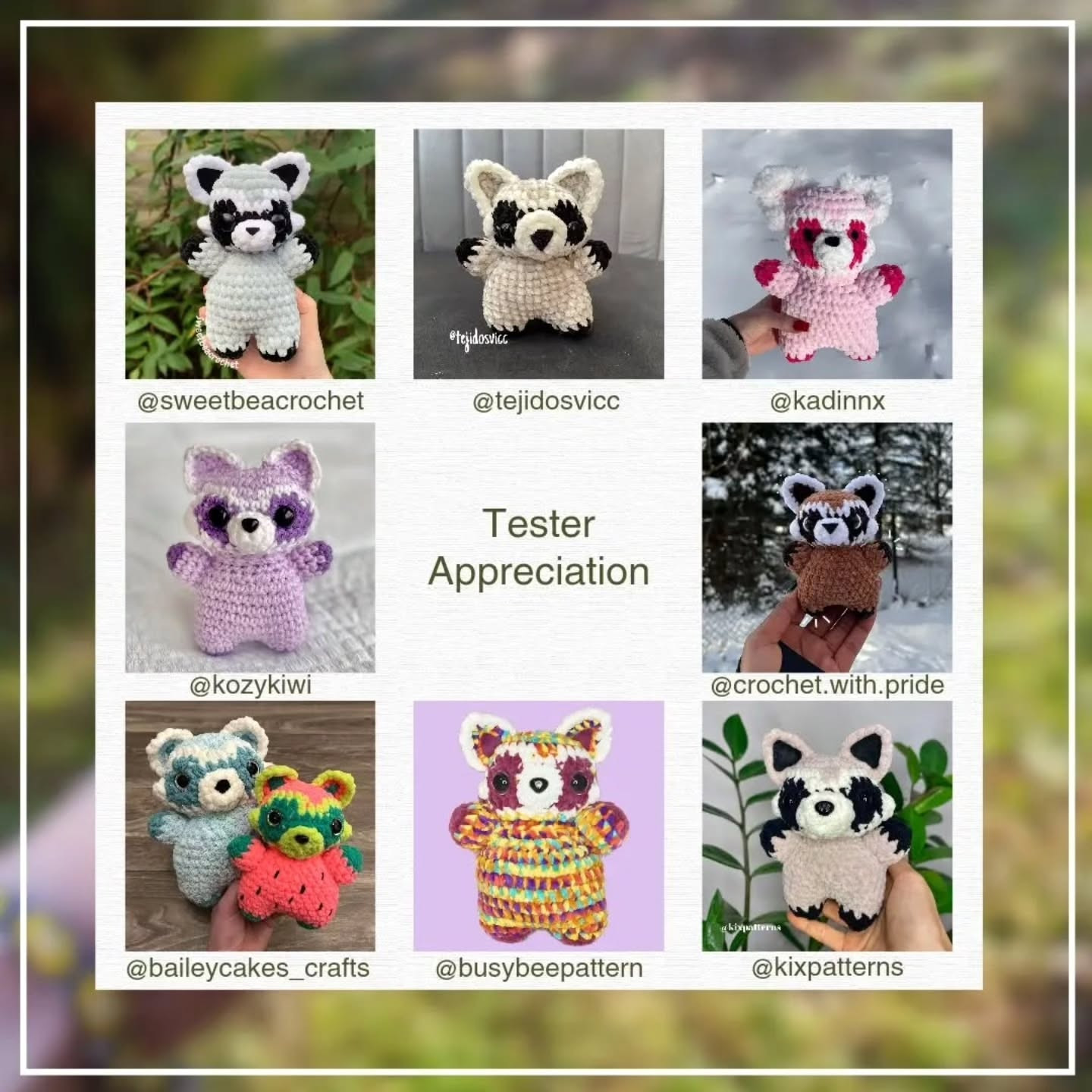 Free Crochet Raccoon Amigurumi Pattern