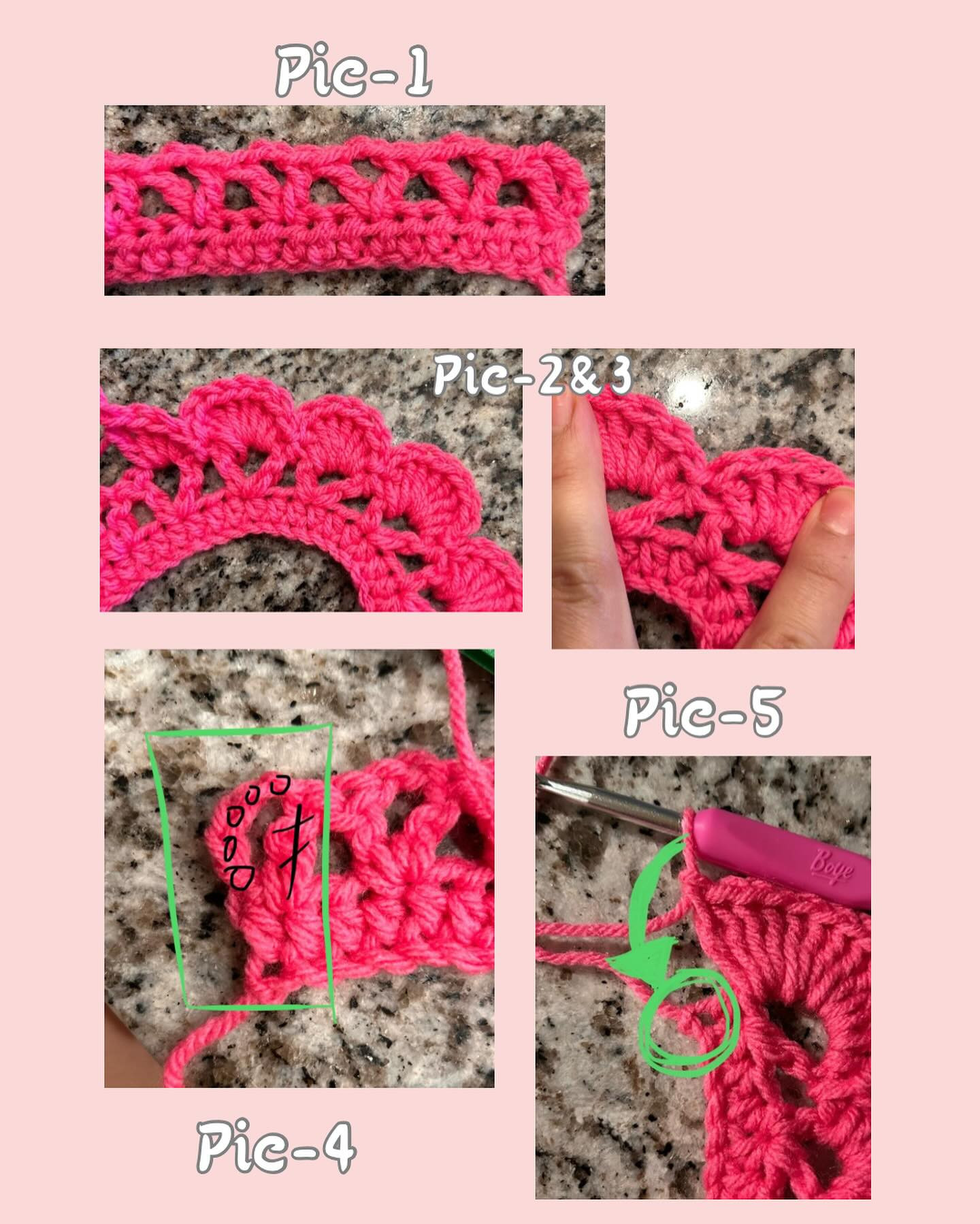 Free Crochet Rose Pattern Chart