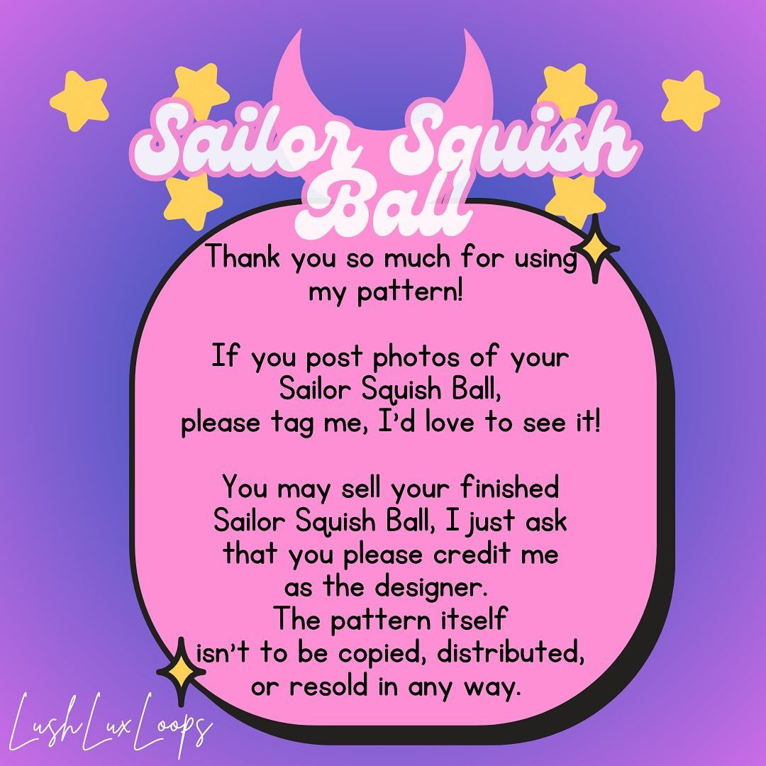Free Crochet Sailor Squish Ball Pattern