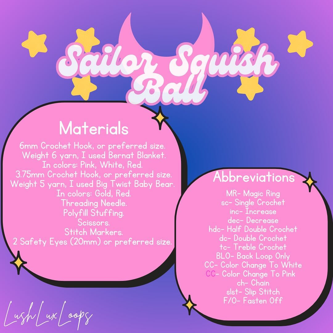 Free Crochet Sailor Squish Ball Pattern